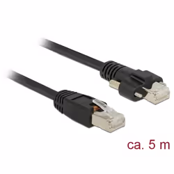 DeLOCK 85670 câble de réseau Noir 5 m Cat6 S/FTP (S-STP)