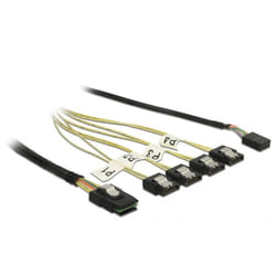 DeLOCK 85682 câble SATA 1 m Noir