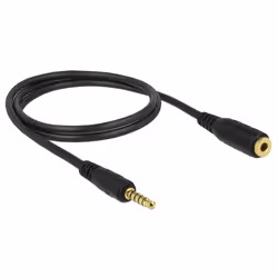 DeLOCK 85701 câble audio 1 m 3,5mm Noir