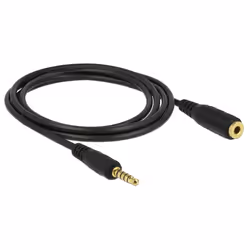 DeLOCK 85702 câble audio 2 m 3,5mm Noir