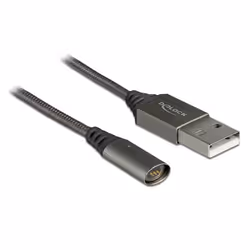 DeLOCK 85725, 1 m, USB A, USB 2.0, Anthracite