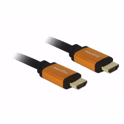 DeLOCK 85727, 1 m, HDMI Type A (Standard), HDMI Type A (Standard), 7680 x 4320 pixels, 48 Gbit/s, Noir, Or