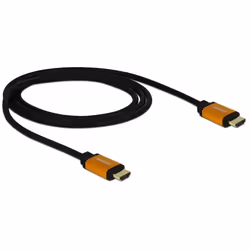 DeLOCK 85727 câble HDMI 1 m HDMI Type A (Standard) Noir, Or