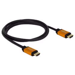 DeLOCK 85728 câble HDMI 1,5 m HDMI Type A (Standard) Noir, Or