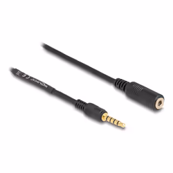 DeLOCK 85733, 3,5mm, Mâle, 3,5mm, Femelle, 3 m, Noir