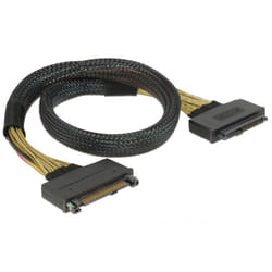 DeLOCK 85738 câble Serial Attached SCSI (SAS) 0,5 m 4 Gbit/s Noir