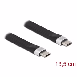 DeLOCK 85770, 0,135 m, USB C, USB C, USB 3.2 Gen 2 (3.1 Gen 2), 10000 Mbit/s, Noir