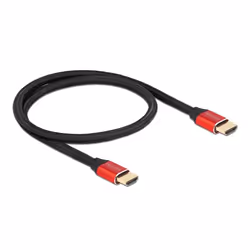 DeLOCK 85772 câble HDMI 0,5 m HDMI Type A (Standard) Noir, Rouge