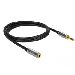 DeLOCK 85782 câble audio 3 m 3,5mm Noir, Gris