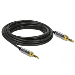 DeLOCK 85787 câble audio 3 m 3,5mm Noir, Gris