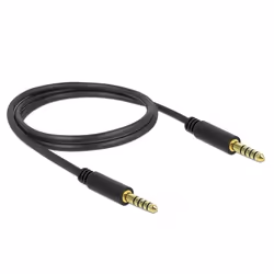 DeLOCK 85791, 4.4mm, Mâle, 4.4mm, Mâle, 1 m, Noir