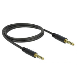 DeLOCK 85791 câble audio 1 m 4.4mm Noir