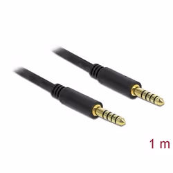 DeLOCK 85791 câble audio 1 m 4.4mm Noir