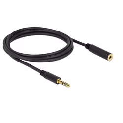 DeLOCK 85797, 4.4mm, Femelle, 4.4mm, Mâle, 2 m, Noir