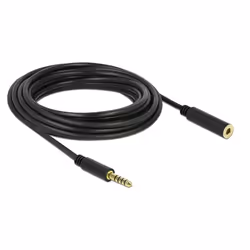 DeLOCK 85799, 4.4mm, Mâle, 4.4mm, Femelle, 5 m, Noir