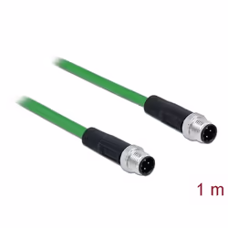DeLOCK 85917, 1 m, SF/UTP (S-FTP), M12, M12