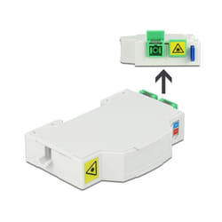 DeLOCK 85922 boîte de jonction réseau Blanc