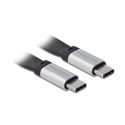 DeLOCK 85926, 0,22 m, USB C, USB C, USB 3.2 Gen 2 (3.1 Gen 2), 10000 Mbit/s, Noir, Argent