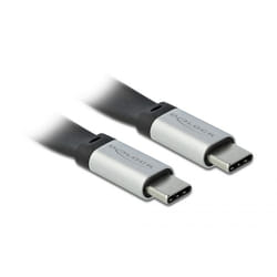 DeLOCK 85926 câble USB 0,22 m USB 3.2 Gen 2 (3.1 Gen 2) USB C Noir, Argent