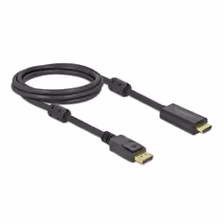DeLOCK 85956, 2 m, HDMI Type A (Standard), DisplayPort, Mâle, Mâle, Droit
