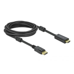 DeLOCK 85958 câble vidéo et adaptateur 5 m DisplayPort HDMI Noir