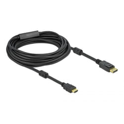 DeLOCK 85960 câble vidéo et adaptateur 10 m HDMI Type A (Standard) DisplayPort Noir