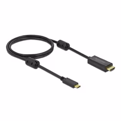 DeLOCK 85969, 1 m, USB Type-C, HDMI, Mâle, Mâle, Droit