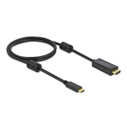 DeLOCK 85969 câble vidéo et adaptateur 1 m USB Type-C HDMI Noir