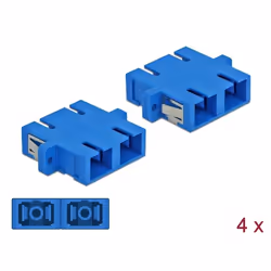 DeLOCK 85991, SC, Femelle/Femelle, Bleu, Monomode, Vitrocéramique, Chine