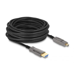 DeLOCK 86006 câble HDMI 15 m HDMI Type A (Standard) HDMI Type D (Micro) Noir, Gris