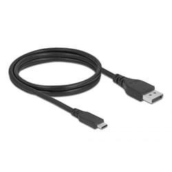 DeLOCK 86040 câble vidéo et adaptateur 1,5 m USB Type-C DisplayPort Noir