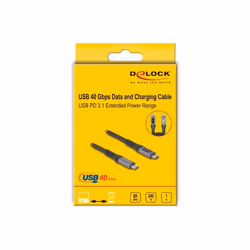 DeLOCK 86067 câble USB USB4 Gen 3x2 1 m USB C Noir - Vue supplémentaire 6