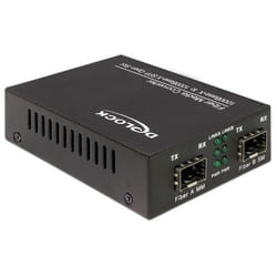 DeLOCK 86203 convertisseur de support réseau 1000 Mbit/s Noir