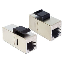 DeLOCK 86204 changeur de genre de câble RJ45 Noir, Argent
