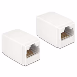 DeLOCK 86249, RJ45, RJ45, Blanc