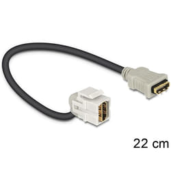 DeLOCK HDMI - HDMI, 0.22m câble HDMI 0,22 m HDMI Type A (Standard) Noir