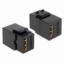 DeLOCK 86366, Noir, HDMI, HDMI, 29,7 mm, 16,8 mm, 21,9 mm