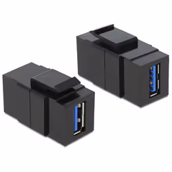 DeLOCK 86369, Noir, USB 3.0 A, USB 3.0 A, 35,2 mm, 17,1 mm, 22,3 mm