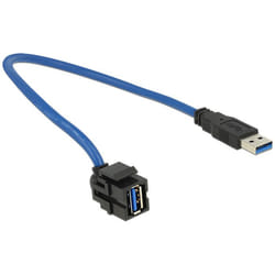 DeLOCK 86375 câble USB 0,5 m USB 3.2 Gen 1 (3.1 Gen 1) USB A Bleu