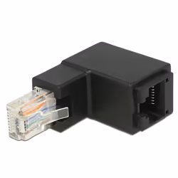 DeLOCK 86424, RJ-45, RJ-45, Noir