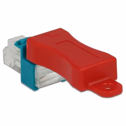 DeLOCK 86425, Clé de bloqueur de port, RJ-45, Rouge, 6 pièce(s), Sac en polyéthylène, 23 mm
