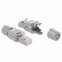 DeLOCK 86476, RJ-45, Gris, Cat6a, U/FTP (STP), 22/24, 14,5 mm