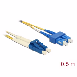 DeLOCK 86548, 0,5 m, OS2, LC, SC