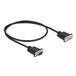 DeLOCK 86613 câble Série Noir 0,5 m RS-232