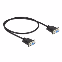 DeLOCK 86614, Noir, 0,5 m, RS-232, RS-232, Mâle, Mâle