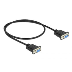 DeLOCK 86614 câble Série Noir 0,5 m RS-232