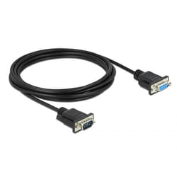 DeLOCK 86617 câble Série Noir 3 m RS-232
