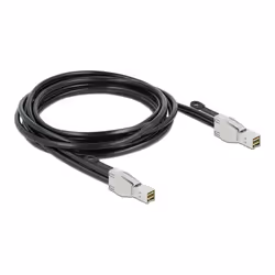 DeLOCK 86623, 3 m, Mini SAS HD SFF-8674, Mini SAS HD SFF-8674, Droit, Droit, Mâle/Mâle