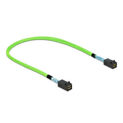 DeLOCK 86624 câble Serial Attached SCSI (SAS) 0,5 m 64 Gbit/s Vert