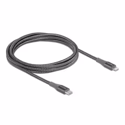 DeLOCK 86632, 2 m, Lightning, USB A, Mâle, Mâle, Gris